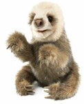 Folkmanis Handpuppen Handpuppe Folkmanis Handpuppe Faultierbaby 2927 (Packung)