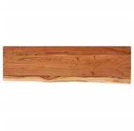 vidaXL Tischplatte Wandregal 60x20x2,5 cm Rechteckig Massivholz Baumkante (1 St)