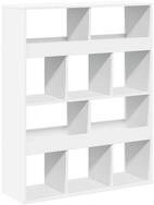 vidaXL B&uuml;cherregal NA Raumteiler Wei&szlig; 100x33x125,5 cm Spanplatte