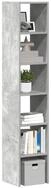 vidaXL B&uuml;cherregal, B&uuml;cherregale 2Stk. Stapelbar Betongrau 30x30x80cm...