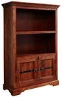Massivmoebel24 B&uuml;cherregal OXFORD, 1-tlg., Regal Akazie 98x40x148 nougat...