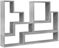 vidaXL Regal Wandregal Betongrau 96x12x64 cm Holzwerkstoff, 1-tlg.