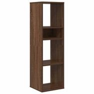 vidaXL B&uuml;cherregal B&uuml;cherregal Braun Eichen-Optik 34x31x112 cm Holzwerkstoff,