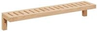 vidaXL Seitenschrank Wandh&auml;ngeregal Natur 62 x 10 x 12,5 cm Massivholz aus...