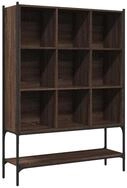 vidaXL B&uuml;cherregal B&uuml;cherregal Braun Eichen-Optik 102x30x141,5 cm...