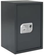 vidaXL Tresor Digitaler Safe mit Schloss Dunkelgrau 35 x 31 x 50 cm Stahl (1-St)