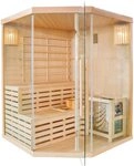 Sanotechnik Sauna TALLINN, BxTxH: 150 x 150 x 200 cm, f&uuml;r 3 Personen