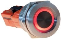 Joy-it Schalter Rostfreier Stahlschalter, IP68, IK10, PA66, LED /22mm...