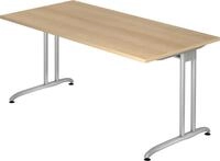 HAMMERBACHER Schreibtisch Schreibtisch 160x80cm Eiche