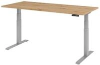 HAMMERBACHER Schreibtisch Schreibtisch el 180x80cm silber/asteiche