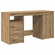 vidaXL Schreibtisch Schreibtisch mit Schrank Artisan Oak Engineered Wood