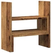 vidaXL Monitorst&auml;nder Schreibtisch-Organizer Verstellbar Altholz-Optik...