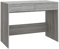 vidaXL Schreibtisch NA Schreibtisch Grau Sonoma 101x50x76,5 cm Spanplatte