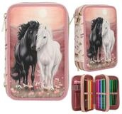 Depesche Federtasche DEPESCHE Miss Melody Federtasche Blossom Pony 3 F&auml;cher...