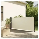 furnicato Markise Ausziehbare Seitenmarkise 100 x 300 cm Creme UV-best&auml;ndiger