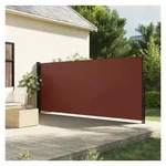 furnicato Markise Ausziehbare Seitenmarkise 160x600 cm Braun, Polyester mit