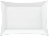van Well Servierplatte Platte rechteckig, 45,5 x 33 x 2 cm, 4 St&uuml;ck, Steingut,...