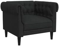 vidaXL Sofa Chesterfield-Sessel Schwarz Stoff