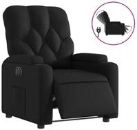 vidaXL Relaxsessel, Sessel Elektrisch Schwarz Kunstleder