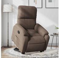 vidaXL Relaxsessel, Relaxsessel mit Aufstehhilfe Braun Mikrofasergewebe