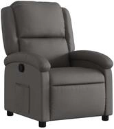 vidaXL Sessel Relaxsessel Grau Echtleder (1-St)