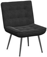 vidaXL Stuhl Relaxsessel Schwarz 64x74x84 cm Samt (1 St)