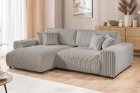 S-Style M&ouml;bel Ecksofa Mollis mit Schlaffunktion und Bettkasten aus...