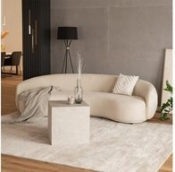HOME DELUXE Sofa CASARA 258 x 72 x 128 cm, 1 Teile, Webstoff Beige I Modernes