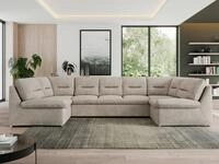 MKS M&Ouml;BEL Ecksofa MORBIDO U, Set, Wellenfedern, HR-Schaum, Wohnlandschaft XXL, Sofa
