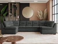 MKS M&Ouml;BEL Ecksofa COMODO U, Set, Sofa big XXL, Wellenfedern, Wohnlandschaft XXL, mit