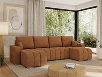 MKS M&Ouml;BEL Ecksofa KIRASSO U, Set, Bonellfedern, lose Kissen, Couch U-form, Ecksofa