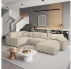 Masseno Ecksofa VELAMI mit Schlaffunktion U-Form, Sofa mit Bettkasten
