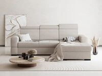 Beautysofa Ecksofa modernes 3-Sitzer Sofa mit Schlaffunktion und Bettkasten...