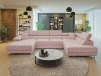 MIRJAN24 Wohnlandschaft Torezio Bis Cord, mit Bettkasten und Schlaffunktion,