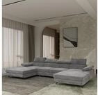 Masseno Ecksofa DETTI mit Schlaffunktion U-Form, Sofa mit Bettkasten