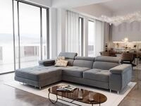 Masseno Ecksofa ELMA mit Schlaffunktion L-Form, Sofa mit Bettkasten