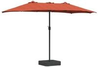 vidaXL Sonnenschirm Garten-Sonnenschirm Terrakotta 385 x 209 x 244 cm Polyester