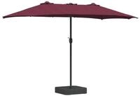 vidaXL Sonnenschirm Garten-Sonnenschirm Bordeauxrot 385 x 209 x 244 cm Polyester