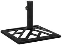 vidaXL Schirmhalter Sonnenschirmst&auml;nder Schwarz 44x44x31 cm Gusseisen, 1 tlg.