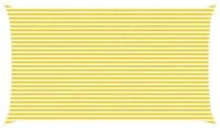 vidaXL Sonnensegel Sonnensegel Gelb und Wei&szlig; 7 x 4 m 100 % Polyester Oxford, (1-tlg)
