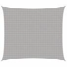 vidaXL Sonnensegel Sonnensegel Hellgrau und Wei&szlig; 6 x 7 m HDPE, (1-tlg)