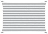 vidaXL Sonnensegel Sonnensegel Hellgrau und Wei&szlig; 3,5 x 2,5 m, (1-tlg)