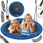 KESSER Nestschaukel, Nestschaukel Tellerschaukel H&auml;ngeschaukel Rundschaukel blau 100