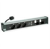 Bachmann CONI 3xCEE7/3 1x USB Charger Einbau-Tischsteckdosenleiste (Kabell&auml;nge...