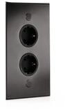Thebo THEBO ST 3007/200/2 Eck-Steckdosenelement, schwarz, 2-fach,...