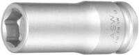 ASW Stecknuss, Kraft-Steckschl&uuml;ssel-Einsatz 3/8" Federmagnet lang