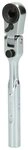 KS Tools Ratschenringschl&uuml;ssel, 1/4" Bit-Gelenk-Umschalt-Knarre, L&auml;nge 119 mm