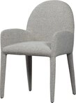 WOOOD Esszimmerstuhl Elegance aus Boucl&eacute;-Gewebe mit Armlehnen H 83 x B 54 cm,