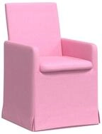 vidaXL Esszimmerstuhl Esszimmerst&uuml;hle 2 pcs Rosa 57 x 67 x 95 cm Stoff (2 St)