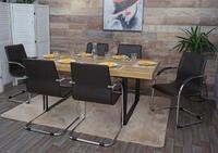 MCW Esszimmerstuhl Perm-6 (Set, 6 St), 6er-Set, Mit Armlehnen und Ziernaht,...